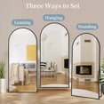 thumbnail image 6 of Full Length Mirror with Stand, 71"X28" Arched Full Body Mirror, Large Stand up M, 6 of 8