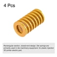 thumbnail image 3 of Resorte de matriz de Compresión Unique Bargains Carga Ligera 22mm OD 40mm Largo 4uds Amarillo, 3 of 5