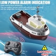 thumbnail image 2 of B-Qtech Barco Eléctrico con Control Remoto 2.4G, Juguete Acuático Recargable con Luces LED, Impermeable con Sensor de Agua para Piscina, Bañera y Lagos, Regalo para Niños, 2 of 8