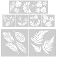 thumbnail image 4 of GOOHOCHY Reusable Painting Stencils for DIY Crafts Made of Durable PET Material White Color Fits Most Flat Surfaces 9pcs, 4 of 8