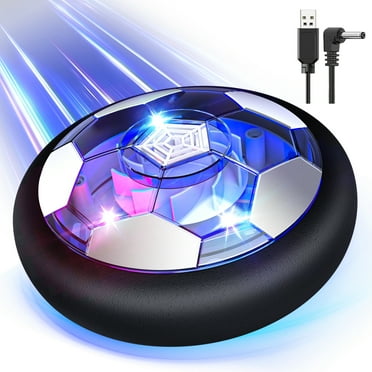 Hot Bee Rechargeable LED Hover Soccer Ball Toy with Colorful Lights, Air Power Football for Indoor/Outdoor Play, Soft Foam Bumper, Floating Sports Game  Gift Toys for Kids 3 4 5 6 
