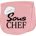 thumbnail image 2 of Inktastic Sous Chef with Toque Hat Baby Burp Cloth, 2 of 3