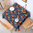 thumbnail image 2 of Pioneer Flower Floral Print Pattern Square Tablecloth, Waterproof Wipeable Spillproof Washable Table Cover for Home Kitchen Party Decor, 42"x42", 2 of 6