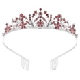 thumbnail image 5 of Zehuanyu  Women Rhinestone Crown Wedding Bridal Women's Miss, 5 of 8
