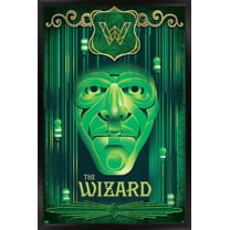 Wicked - The Wizard Wall Poster, 14.725" x 22.375" Framed