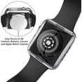 thumbnail image 5 of 2 Pieces of Protective Case Suitable for Apple Watch Series 6 / SE/Series 5 / Series 4 Screen Protector 40mm Ultra-thin Protective Cover, 5 of 5