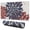 Red Blue, variant on Long Mouse Pads for Desk,Red and Gray Floral Pattern Desk Mats on Top Of Desks, Desk Mouse Pad Extra Large with 3mm Non-Slip Base and Stitched Edge for Gaming,Office,Work,Home 31.5"x11.8"