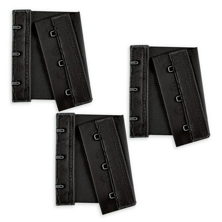 Collections Etc 3-Hook Style Bra Extenders - Set of 3
