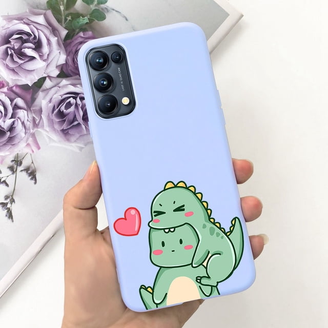 For OPPO Reno5 Pro 5G 4G Reno5 Phone Case Reno 5 5Pro CPH2201 CPH2145 Cute Cat Cartoon Candy Color Soft Silicone TPU Back Cover 13 Reno5 4G