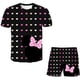 thumbnail image 1 of Conjuntos de Mickey Mouse para bebé, trajes de Disney a la moda para niñas, camisetas de manga corta de verano + Pantalones cortos, 2 uds./trajes, ropa de 1 a 14 años, 4 años Gao Jinjia LED, 1 of 2