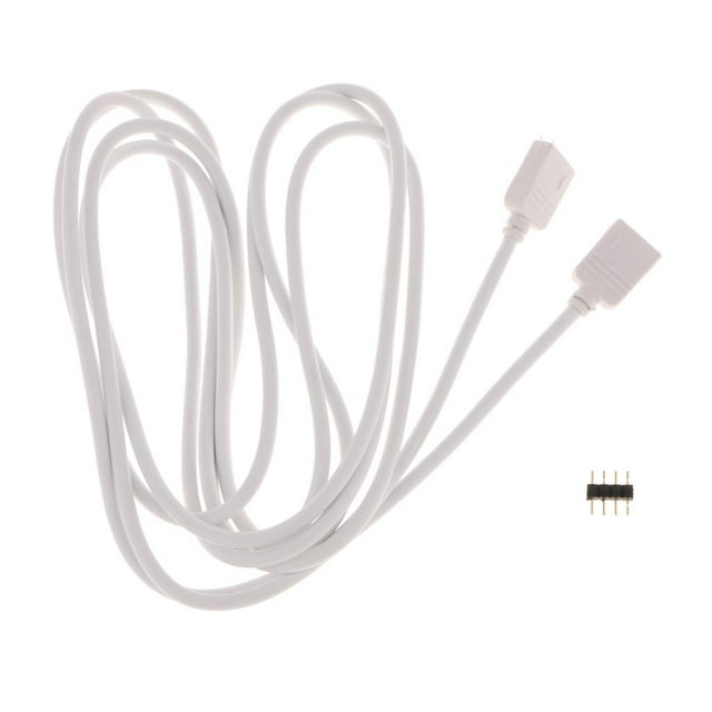 lionlar 3528/5050 RGB LED Strip Wire Extension Cable Line 4Pin Needle Connector 1/2/3/5m 2m