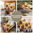 thumbnail image 6 of Sunflower Tapestry for Bedroom Wall Hanging Tapestry, Farmhouse Rose Floral Vintage Butterfly Ceiling Backdrop Tapestries Poster Blanket Wall Decor for Teens Room Living Room Dorm 51" x 59", 6 of 8