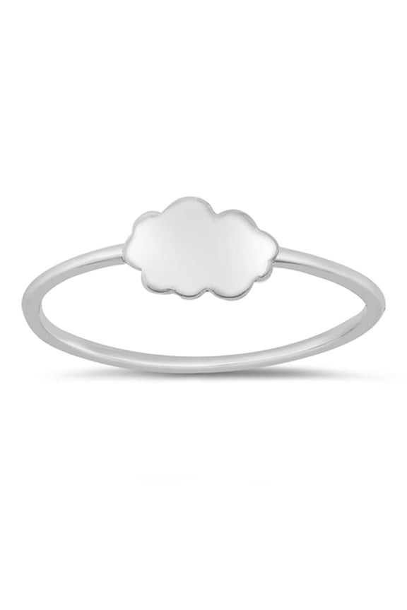 Perfect Cloud Ring .925 Solid Sterling Silver Band Jewelry Female Male Unisex Size 7