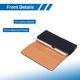 thumbnail image 3 of Phone Belt Holder Case for 5.0-5.2" Cell Phones, Horizontal Leather Phone Belt Pouch, Black 6"x3.1"x0.5", 3 of 4