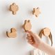 thumbnail image 2 of Nuevo gancho de madera maciza de Animal, colgador colgante de haya, gancho de pared para baño, estante de almacenamiento de abrigos para dormitorio, gancho decorativo para llaves y toallas para el ho, 2 of 5