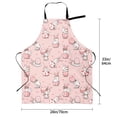 thumbnail image 3 of Zufioo Easter Rabbit Print Adult Waterproof Apron, Cooking Apron, Flower Arranging and Painting Apron-Adjustable Straps, with Pockets, Kitchen Supplies-One Size, 3 of 9