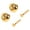 Mushroom head golden, variant on 2pack Elegant Strap Buttons Ukulele Guitar Strap Buckle Button Lock Pin for Home Practice and Concerts