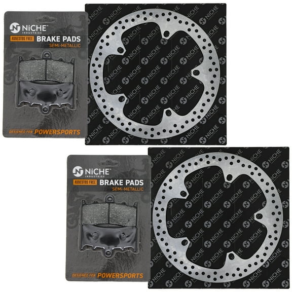 Niche Front Brake Rotor Pad Kit for BMW 34117728945 34117711428 Motorcycle MK1007201