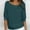 Blue, variant on Dgankt Fall Sweaters for Women Solid Color Round Neck Pullover Half Sleeve Loose Casual Sweater,Size S-5XL