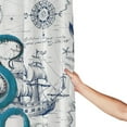 thumbnail image 5 of JOOCAR Cool Octopus Shower Curtain Anime Nautical Shower Curtain Teal Kraken Shower Curtain Sailboat Pirate Shower Curtain 72X72in, 5 of 7