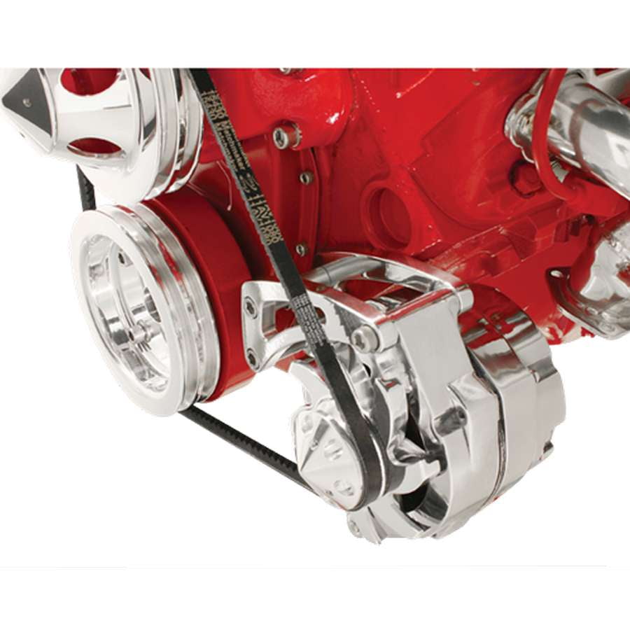 BILLET SPECIALTIES FM0105PC Alternator Brackets and Components SBC Alt