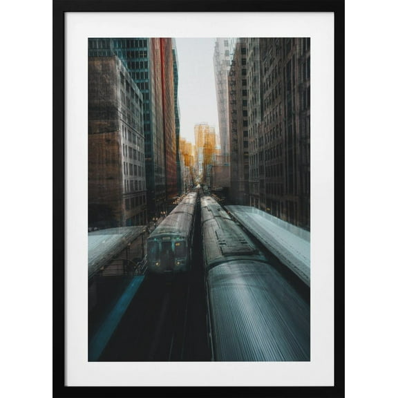 Chicago's Station Framed Art Modern Wall Decor