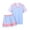Blue, variant on Children's football uniform set, boys and girls training short-sleeved youth team uniform for kids,3-16 Years