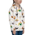 thumbnail image 3 of Sikiie Funny Chicken Youth Hoodie Sweatshirt Pullover Hooded Classic Casual Essentials Hoodiefor Boys Girls Kids -Small, 3 of 6