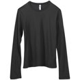 thumbnail image 2 of BELLA+CANVAS T-Shirt Jersey à Manches Longues pour Femmes, G, Noir, 2 of 4