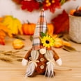 thumbnail image 4 of Thanksgiving Gnomes Plush Fall Autumn Decorations Harvest Gift Handmade Elf Dwarf Figurines for Home Kitchen Farmhouse Tiered Tray Holiday Festival Party Scandinavian Tomte, 4 of 4