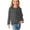 Gray, variant on AherBiu Girls Tops Long Sleeve Plaid Casual Kids Tops Crewneck Loose Fitted Comfy Toddler Tunic Fall Clothes