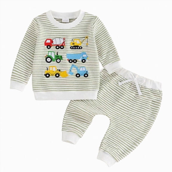 xaweyi Toddler Baby Boy Clothes Fall Outfits Long Sleeve Sweatshirt Tops Pants Set for Boys 6 9 12 18 24 Months 2T 3T 4T,Sizes 6-12 Months