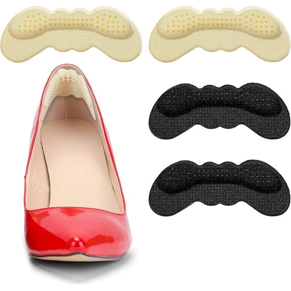 2 Pairs Heel Grips Liner Cushions Inserts for Shoes That are Too Big, Heel Pads Shoe Heel Inserts for Women Back of Heel Protectors Cushions Liners for Blisters Loose Shoes