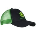 thumbnail image 1 of John Deere Embroidered Logo Mesh Back Baseball Hat - One-Size - Mens - Black, 1 of 2
