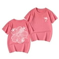 thumbnail image 6 of Toddler Girls Tops & T-Shirts Kids Children Letter Print Round Neck Short Sleeve Tops Pullover T Shirts Daily-Wear,Pink,6-7 Years, 6 of 6