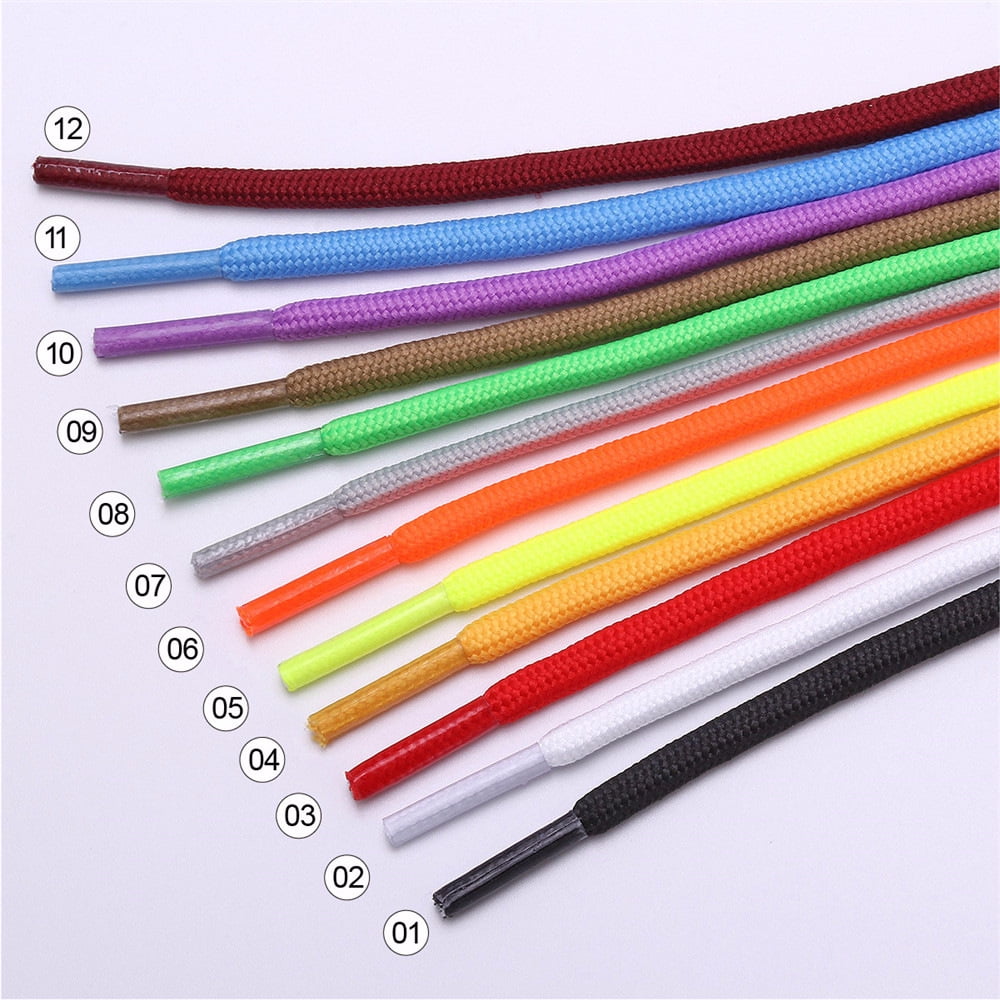 2 Pairs for Sneakers and Casual shoes Shoelaces Replacements Shoelaces Oval Half Round Shoes Lace 