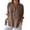 7# Brown, variant on Fshiont Linen Button Down Shirt Womens Lapel Collar Plus Size 3/4 Sleeve Tunic Tops Trendy Dressy Business Casual Work Blouse Lightweight Vacation Petite Loose Gauze Tee Green XL