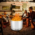 thumbnail image 5 of Garvee Fire Pits for Garden, 26.8 Inch Smokeless Fire Pit, 304 Stainless Steel Wood Burning Fireplaces with Removable Ash Pan & Stand, Portable Safe Burning Firepit ,Ideal for Outside Patio Camping, 5 of 7
