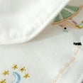 thumbnail image 6 of Kids Embroidered Waterproof Feeding Bibs Comfortable Cotton Bibs Waterproof Bibs Infant Mealtime Bibs for Kids, 6 of 8