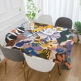 thumbnail image 2 of Yayeee Tablecloths 60" x 90" Rectangle Wrinkle Resistant Party Table Cover, Purple Flowers, 2 of 8