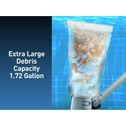 KOKIDO Heavy-Duty Rechargeable Cordless Pool Leaf Vacuum, Large Capacity Standard and Fine Filter Bags, Commercial Power, Inground and Above Ground Pools, XTROVAC 910