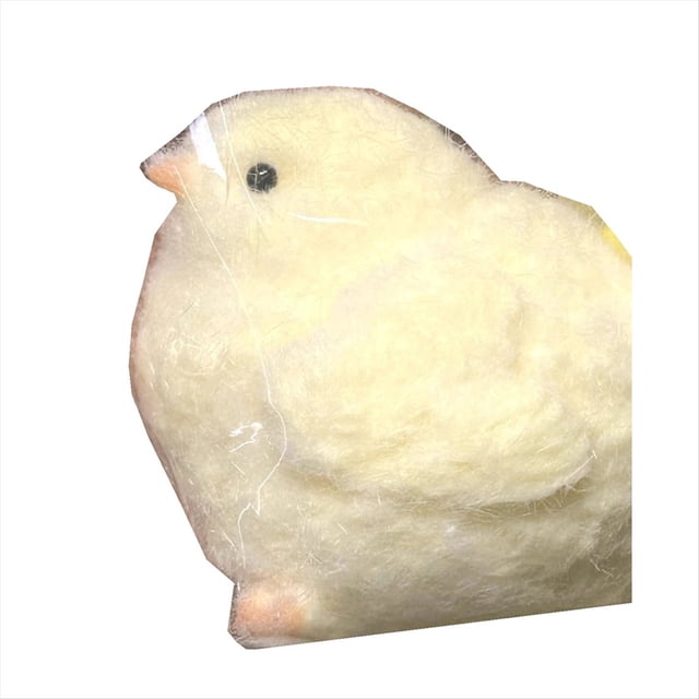 Keai Juguetes Hechos A Mano para Rascar y Frotar Pollo Amarillo Pequeño Juguete de Regalo de Pollo de Silicona B
