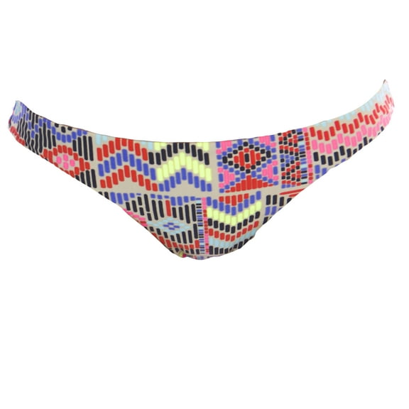 MARA HOFFMAN Mayan Print Low Rise Bikini Bottom, X-Small