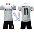 thumbnail image 1 of 2024-2025 Liverpool Away Kids Adult Football Shirt Kit With Socks No.11 M.SALAH, 1 of 2