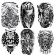 thumbnail image 1 of Tatuaje Falso 6 Uds. Pegatinas Impermeables Creativos para Mujer Y Hombre, 1 of 9