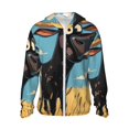 thumbnail image 1 of Fotbe Whimsical Cartoon Cow Chaqueta con Protección Solar UPF 50+ para Hombre y Mujer, Camisa con Capucha y Bolsillos-XX-Large, 1 of 7
