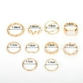 thumbnail image 5 of Grofry 10 Pcs Gold Knuckle Rings Set for Women Boho Twist Cross Irregular Geometric Rings Stackable Midi Rings Pack Gift for Various Occasions, 5 of 7