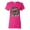 Fuschia, variant on Funny Neon Sloth | Dean Russo Art Animal Lover Womens T-Shirt, Heather Grey, XL