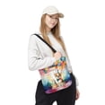 thumbnail image 2 of Happy Birthday to Chihuahua Kitten Party Balloons Cake All Over Print 3D Canvas Tote Bag Dog Lover Gifts Idea Reusable Handbag - 00027, 2 of 5