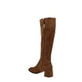 thumbnail image 5 of Via Spiga | Sanora Block Heel Tall Boots | Tan | Size 6, 5 of 8
